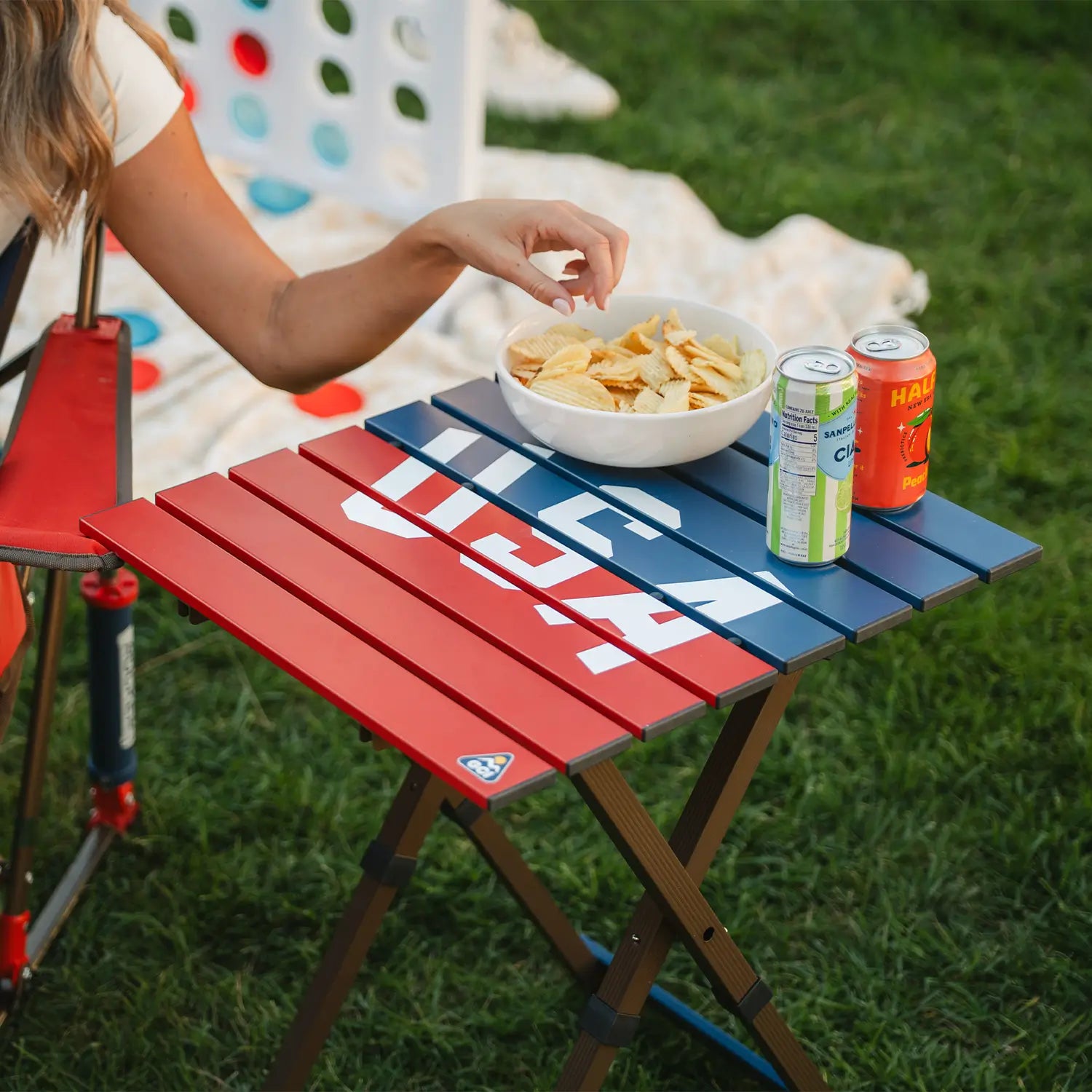 Compact Camp Table 20™ - USA Anniversary Deluxe