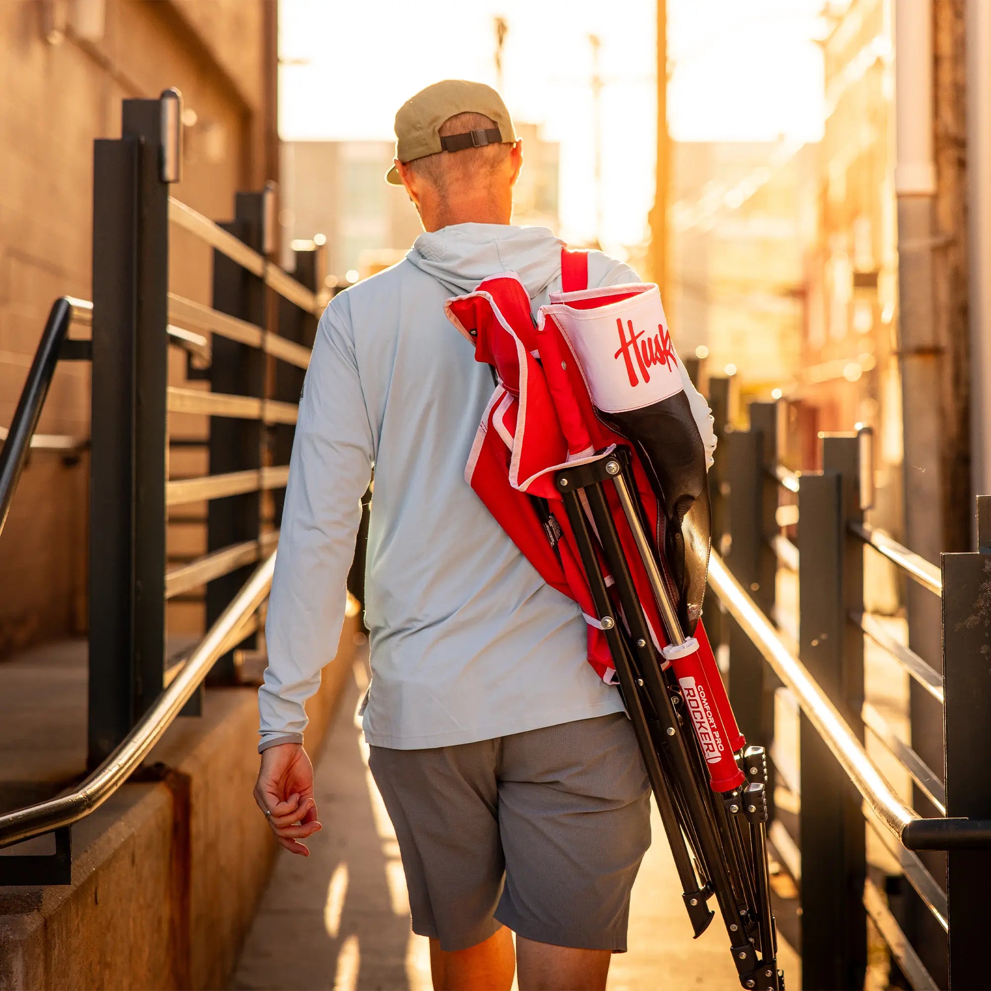 College Comfort Pro Rocker™ - Nebraska Cornhuskers