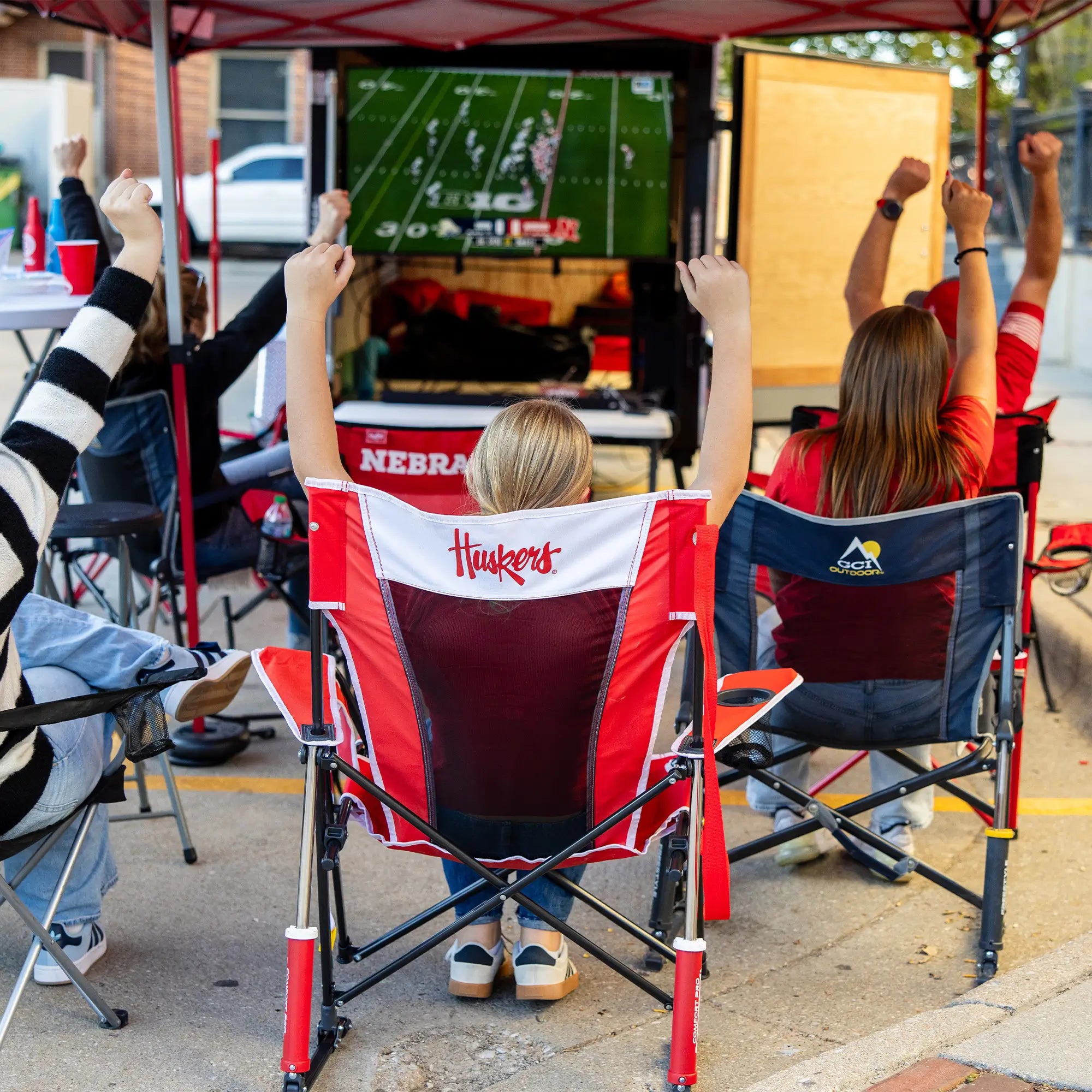 College Comfort Pro Rocker™ - Nebraska Cornhuskers