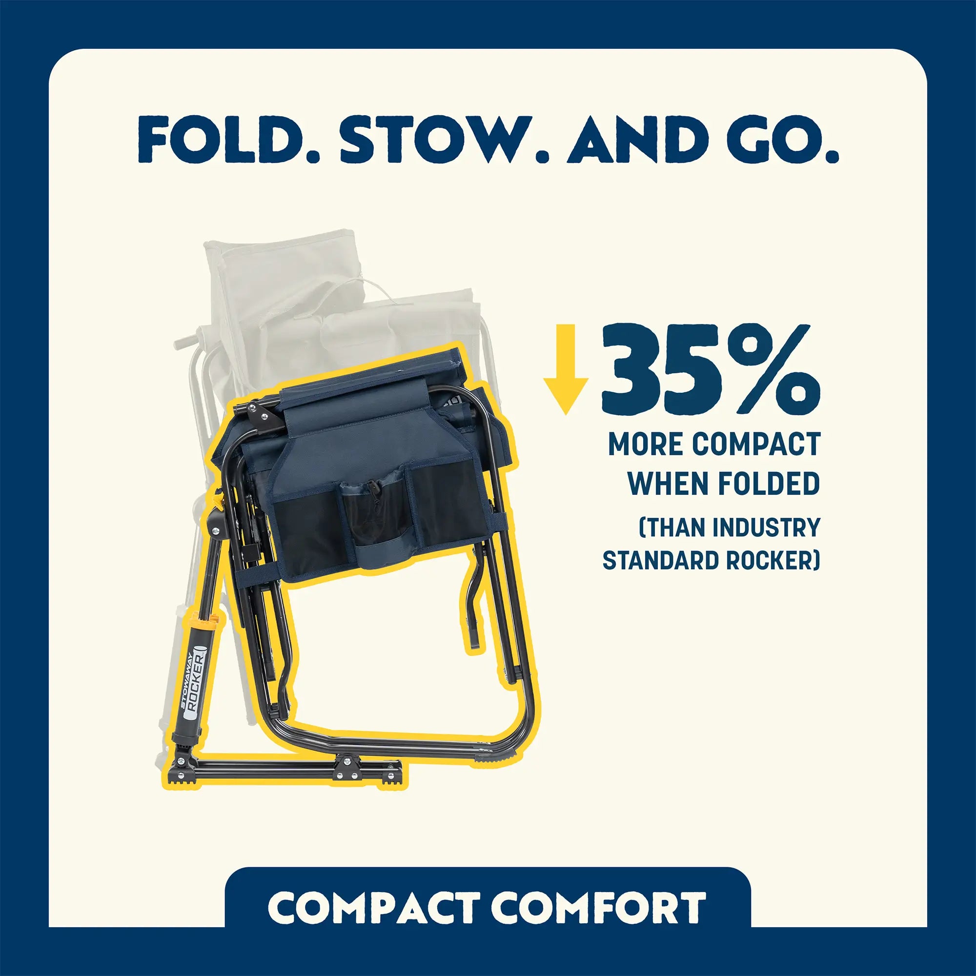 Stowaway Rocker™ with Storage Pouch