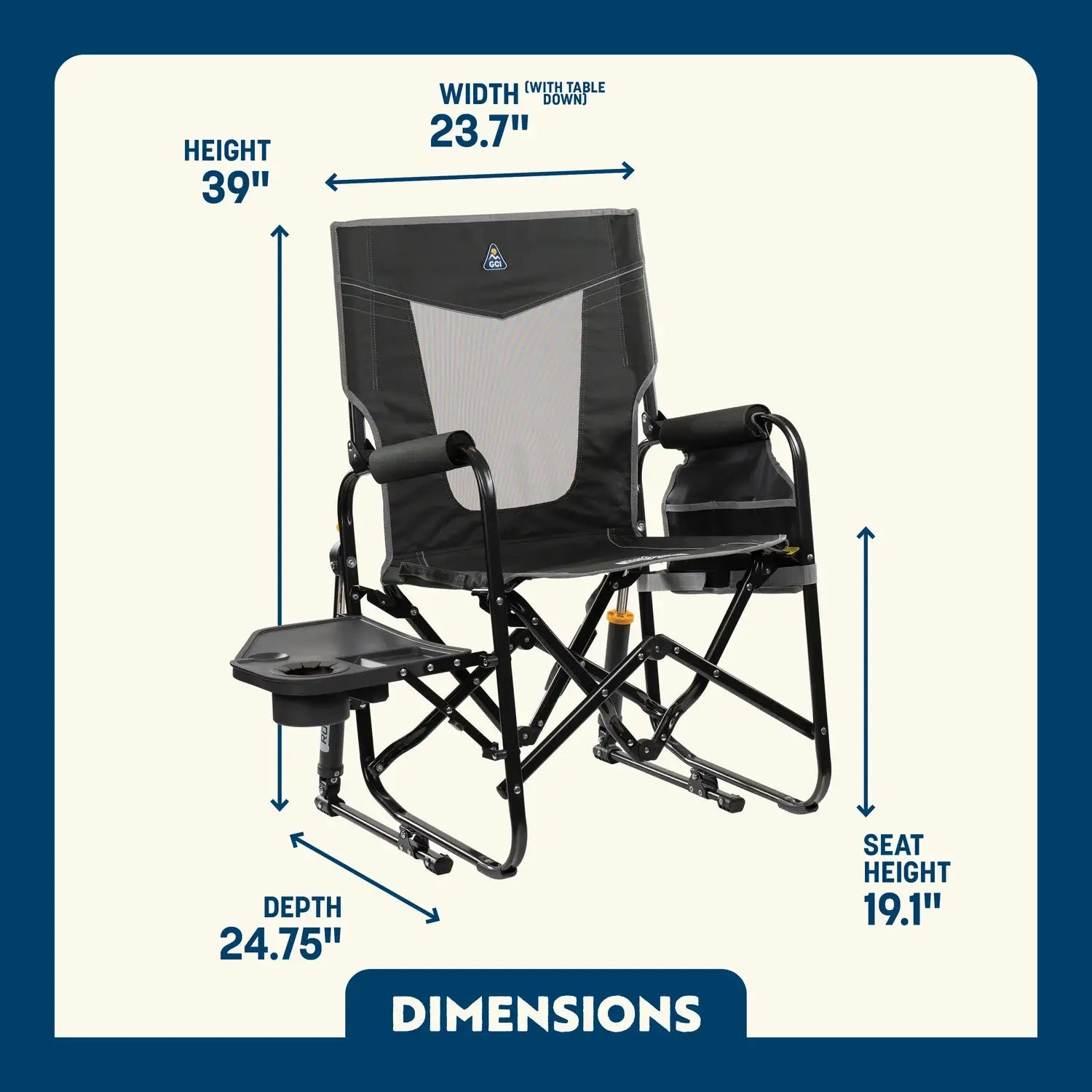 Stowaway Rocker™ with Side Table